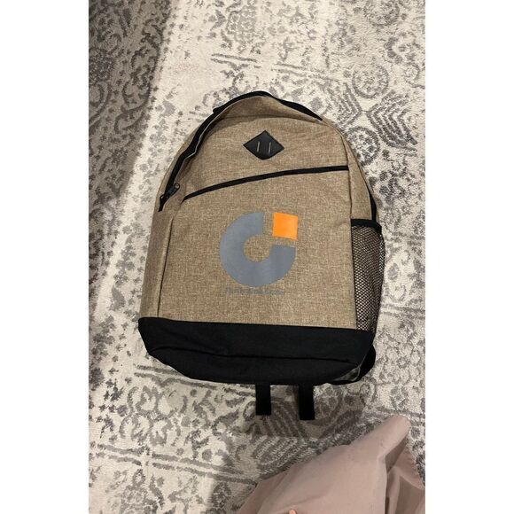 Beige  School Work Neutral Backpack Bag Laptop Travel - Picture 1 of 4